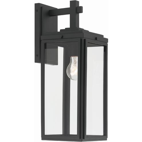 Byron 1 Light 6.5 inch Matte Black Sconce Wall Light