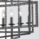 Capri 5 Light 24 inch Raw Steel Chandelier Ceiling Light