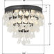 Calypso 3 Light 10.5 inch Matte Black Flush Mount Ceiling Light