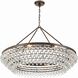 Calypso 8 Light 40 inch Vibrant Bronze Chandelier Ceiling Light