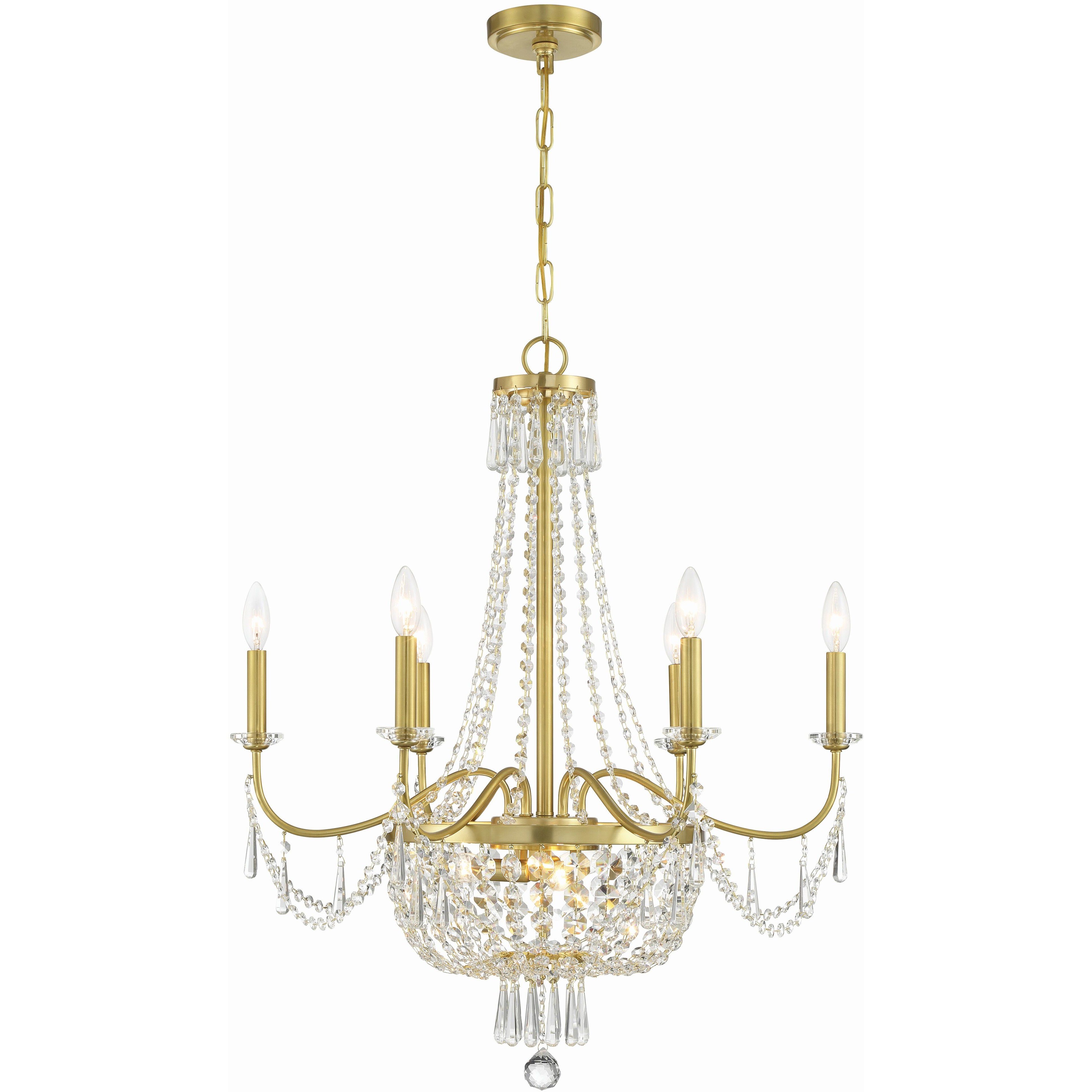 Haywood 9 Light 28 inch Aged Brass Chandelier Ceiling Light