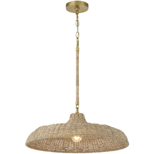 Odessa 1 Light 20.5 inch Soft Gold Pendant Ceiling Light