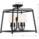 Sylvan 4 Light 16 inch Black Forged Semi Flush Ceiling Light
