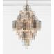 Addis 20 Light 31.5 inch Aged Brass Chandelier Ceiling Light in Tronchi Glass Autumn