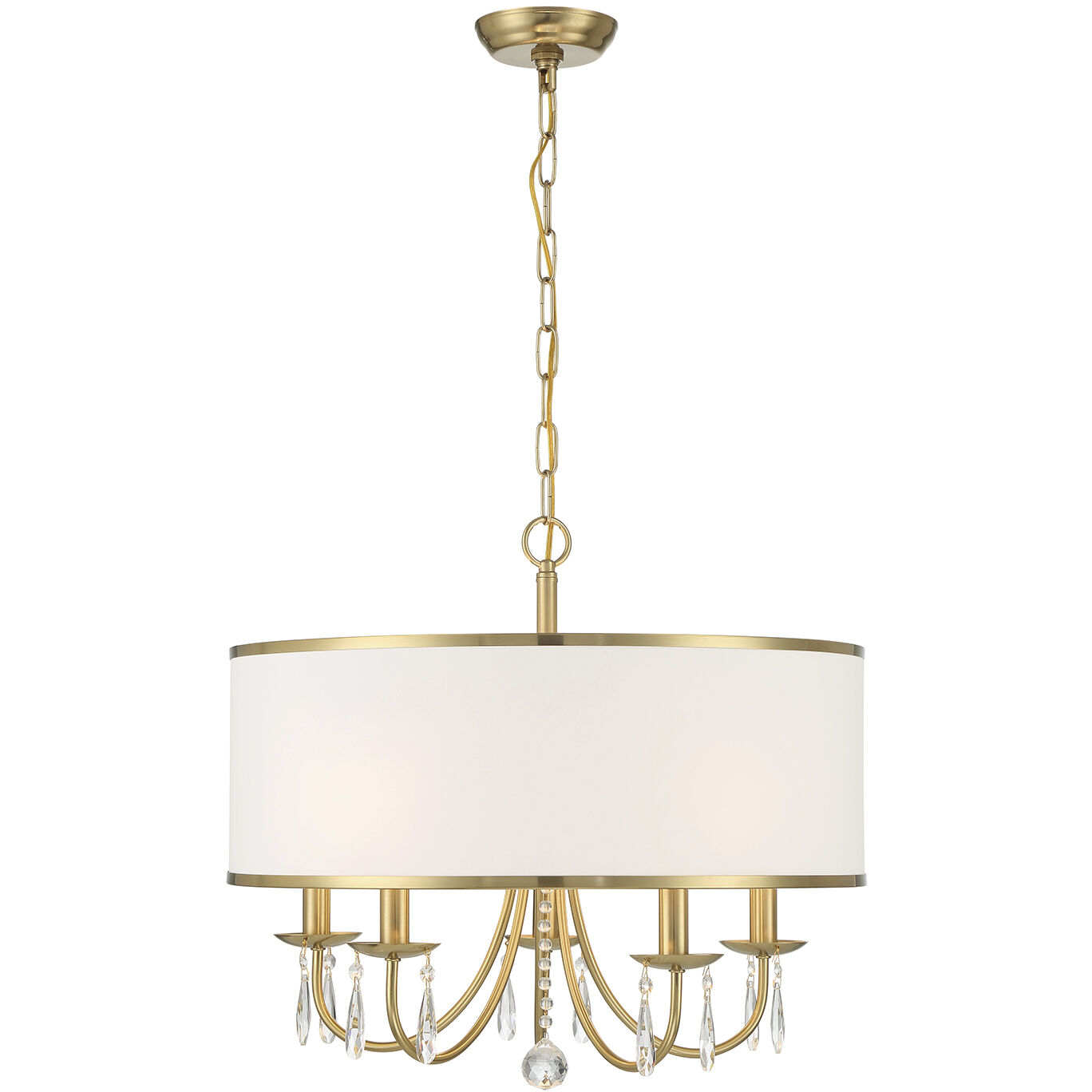 Adalynn 5 Light 22 inch Vibrant Gold Chandelier Ceiling Light