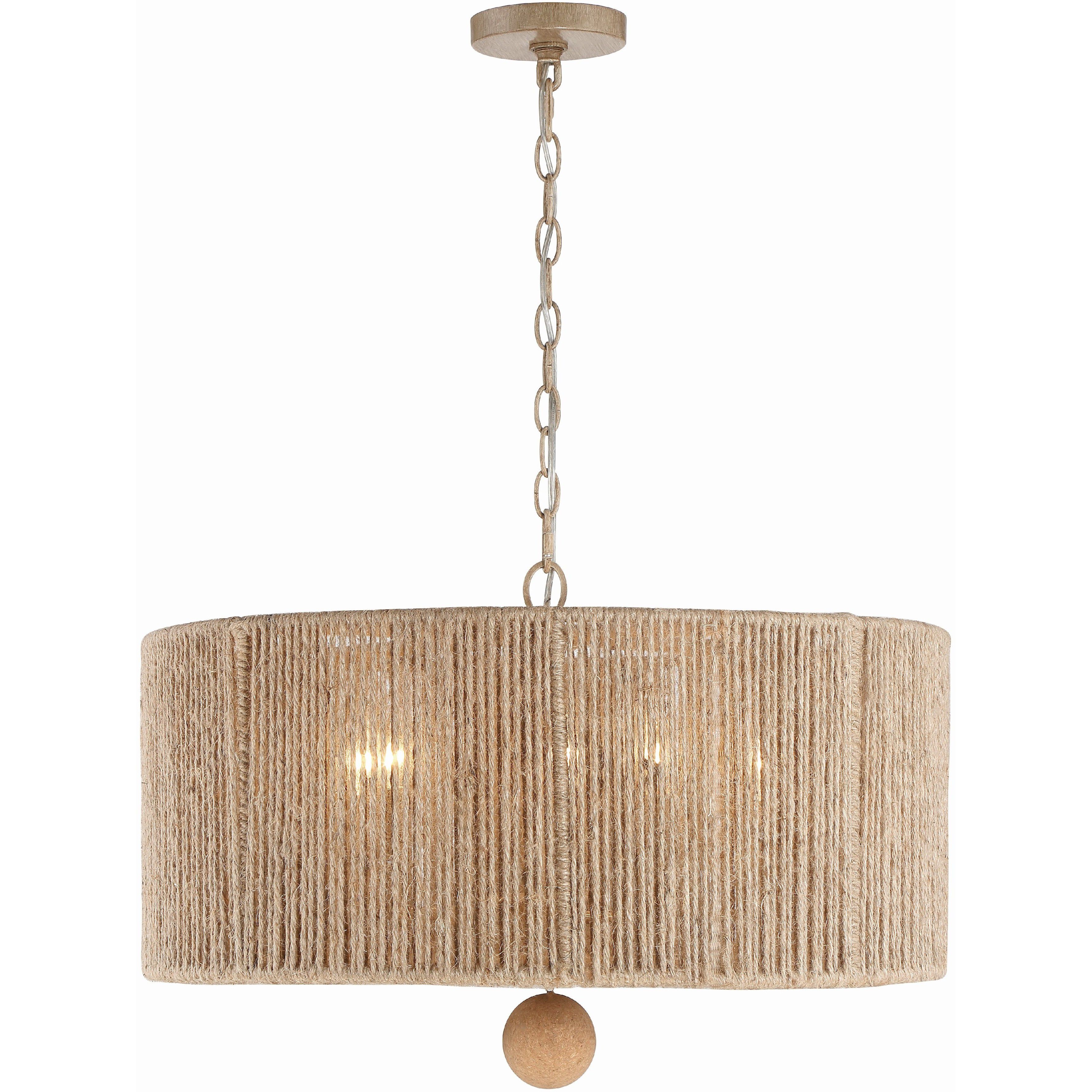 Jessa 5 Light 24 inch Burnished Silver Chandelier Ceiling Light