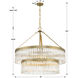 Emory 9 Light 32 inch Modern Gold Chandelier Ceiling Light
