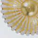 Rylee 3 Light 12.5 inch Antique Gold Flush Ceiling Light