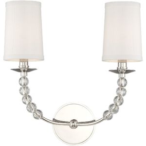 Mirage 2 Light 16 inch Polished Nickel Wall Sconce Wall Light