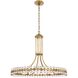 Clover 12 Light 28.75 inch Aged Brass Chandelier Ceiling Light