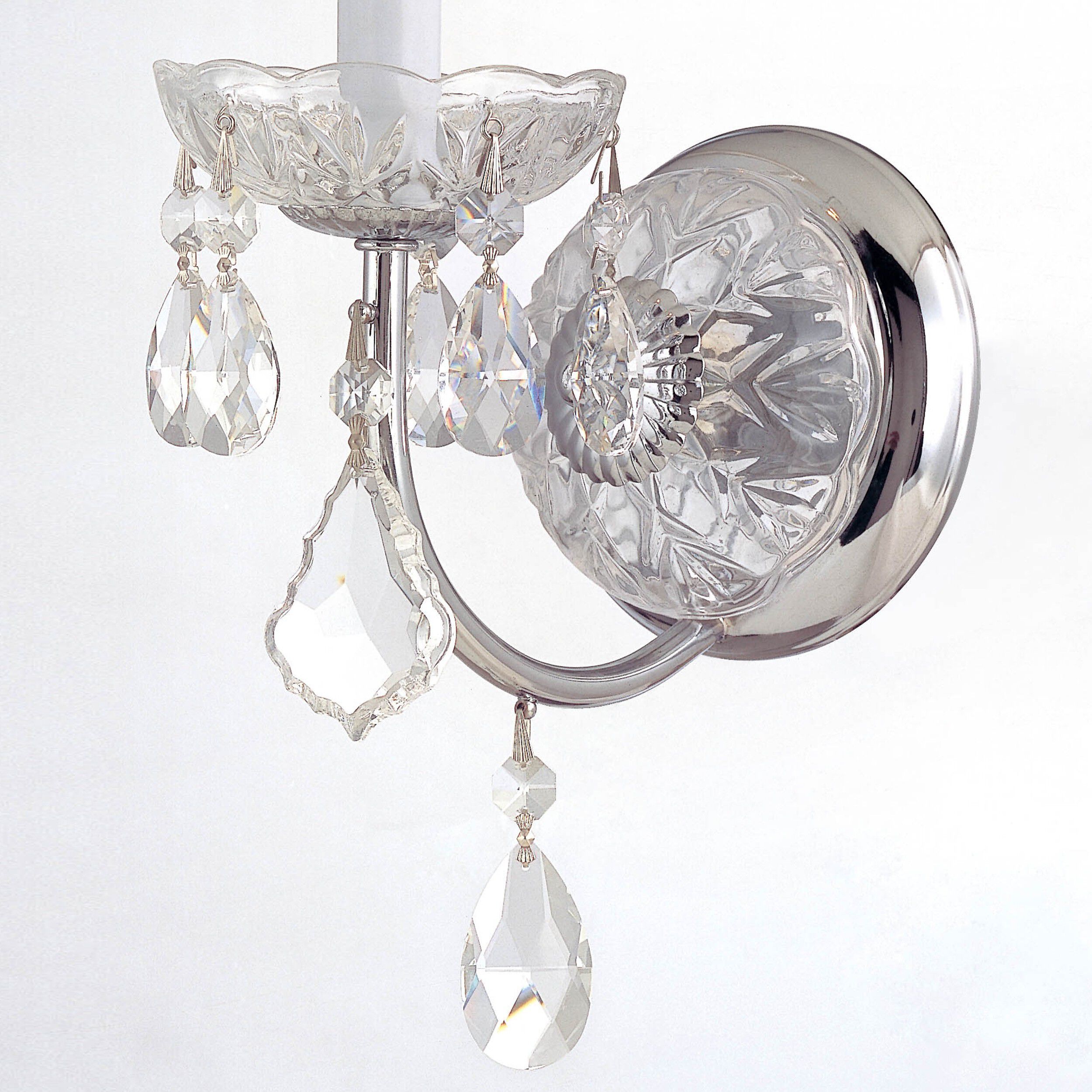 Imperial Sconce Wall Light in Clear Hand Cut