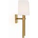 Bromley Bath Wall Light in Vibrant Gold