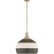 Zanzibar 5 Light 21 inch Soft Gold Pendant Ceiling Light
