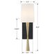 Trenton 1 Light 5.5 inch Aged Brass and Black Forged Sconce Wall Light in Antique Brass and Black