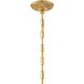 Traditional Crystal 5 Light 22 inch Polished Brass Chandelier Ceiling Light in Clear Swarovski Strass
