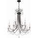 Karrington 12 Light 30 inch Matte Black Chandelier Ceiling Light