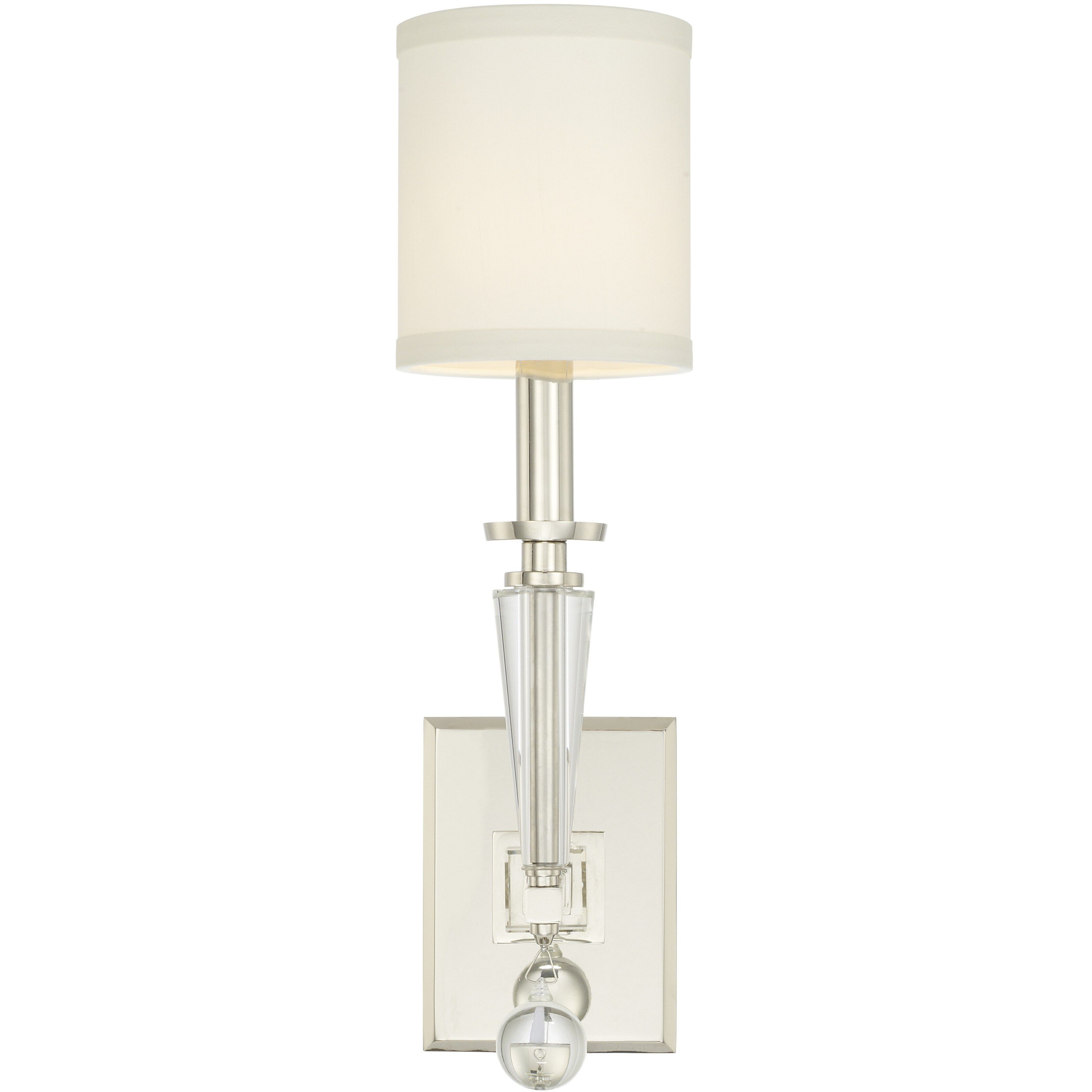 Paxton Sconce Wall Light in Polished Nickel