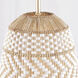 Zanzibar 1 Light 10 inch Soft Gold Mini Pendant Ceiling Light