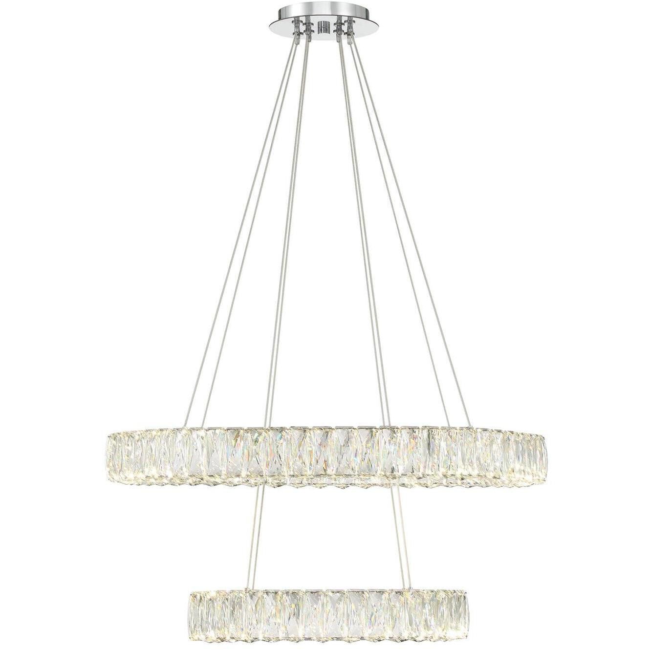 Kinsley 1 Light 28 inch Polished Chrome Chandelier Ceiling Light