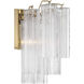 Addis Wall Sconce Wall Light in Tronchi Glass Clear