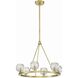 Aragon 6 Light 24 inch Soft Brass Chandelier Ceiling Light