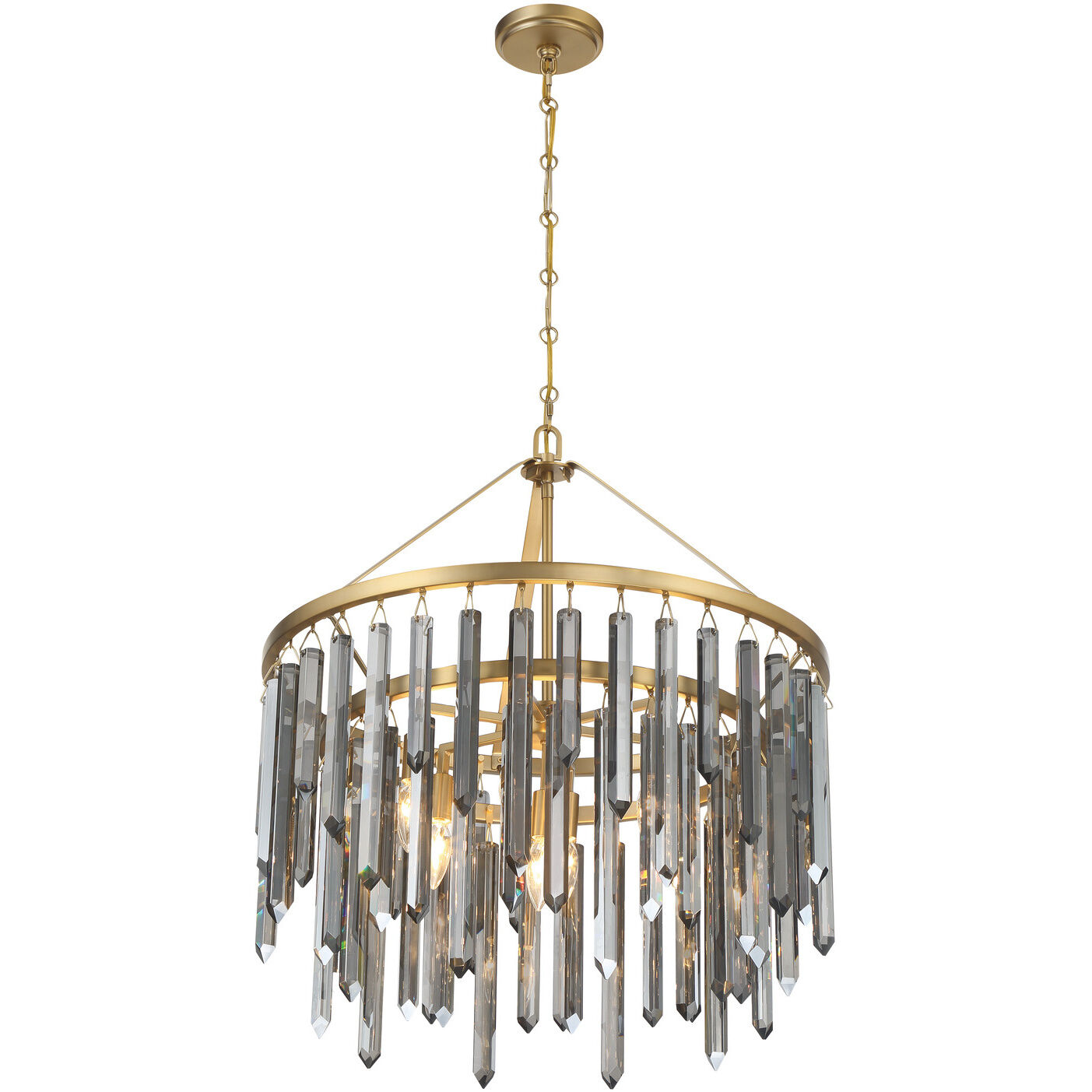 Gemma 7 Light 24 inch Modern Gold Chandelier Ceiling Light