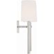 Bromley Bath Wall Light in Polished Nickel