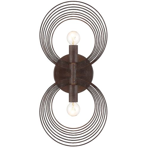 Doral 2 Light 7.75 inch Forged Bronze ADA Sconce Wall Light