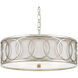 Graham 6 Light 18 inch Antique Silver Chandelier Ceiling Light
