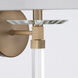 Renee Bath Sconce Wall Light in Aged Brass