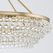 Calypso 8 Light 40 inch Vibrant Gold Chandelier Ceiling Light