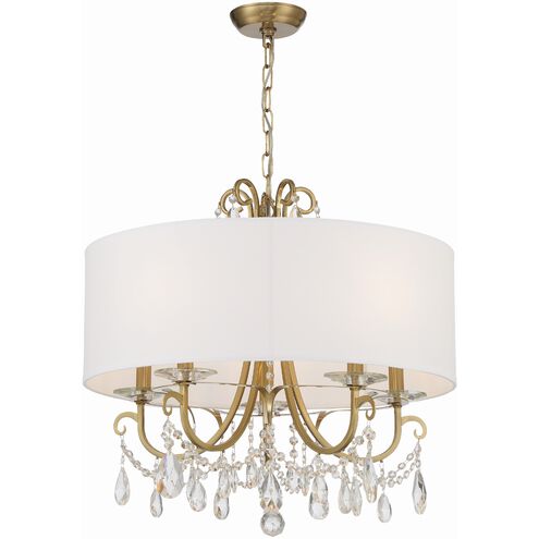 Othello 5 Light 24 inch Vibrant Gold Chandelier Ceiling Light in Clear Spectra