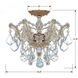 Maria Theresa 3 Light 13.5 inch Gold Semi Flush Ceiling Light in Clear Hand Cut