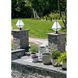Glacier 3 Light 21 inch Black Charcoal Outdoor Post in White