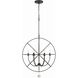 Solaris 6 Light 28.5 inch English Bronze Chandelier Ceiling Light