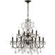 Butler 12 Light 29 inch English Bronze Chandelier Ceiling Light in Clear Hand Cut