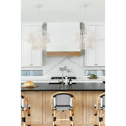 Tiana 1 Light 15.5 inch Matte White Pendant Ceiling Light