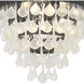 Calypso 3 Light 10.5 inch Matte Black Flush Mount Ceiling Light