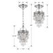 Calypso 1 Light 7.25 inch Polished Chrome Semi Flush Ceiling Light
