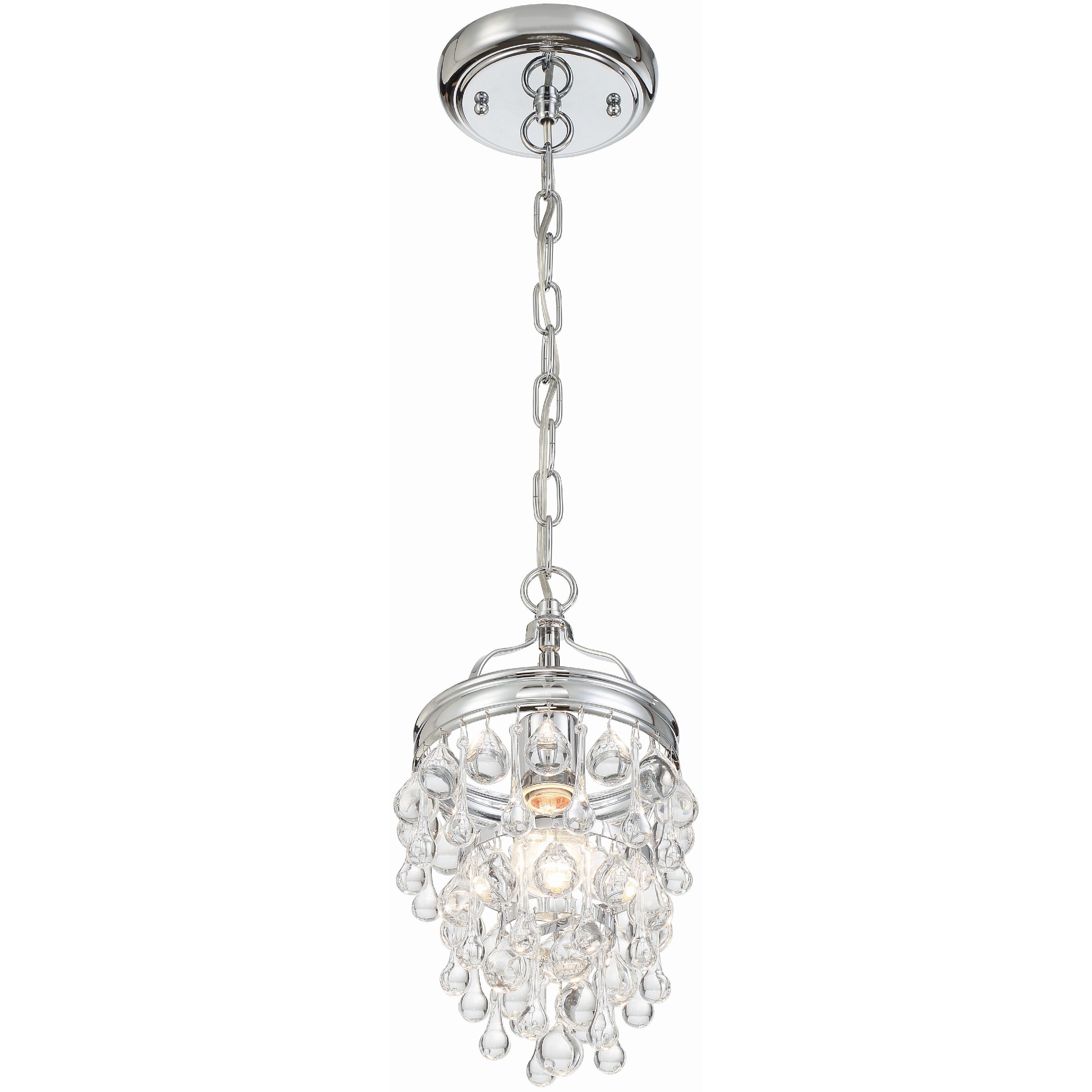 Calypso 1 Light 7.25 inch Polished Chrome Chandelier Ceiling Light