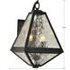 Glacier 2 Light 16.75 inch Black Charcoal Outdoor Sconce in Water