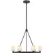 Aragon 6 Light 22.75 inch Matte Black Chandelier Ceiling Light