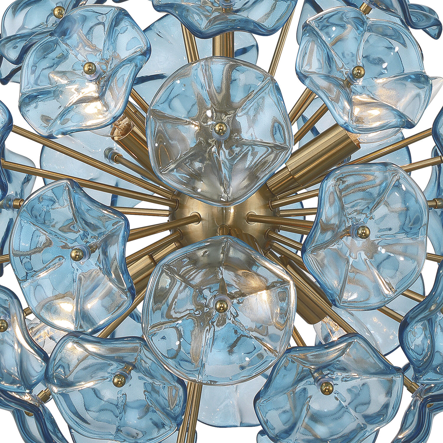 Esme 6 Light 18.25 inch Aged Brass Chandelier Ceiling Light