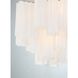 Addis 4 Light 17.75 inch Aged Brass Semi Flush Ceiling Light in White