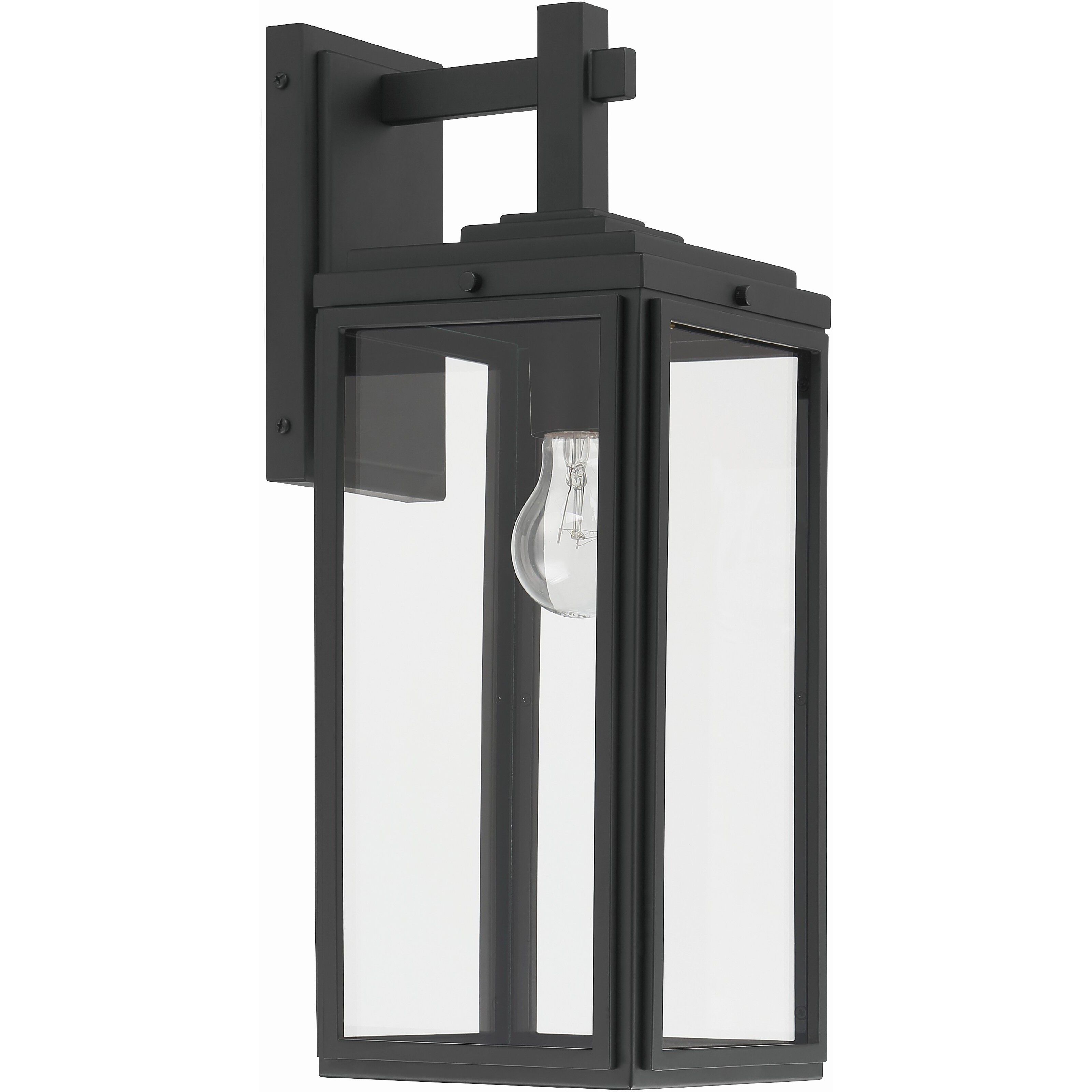 Byron 1 Light 17 inch Matte Black Outdoor Sconce