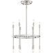 Aries 12 Light 23 inch Polished Nickel Chandelier Ceiling Light