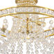Seville 3 Light 16.5 inch Aged Brass Semi Flush Ceiling Light