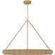 Oakley 1 Light 48 inch Soft Gold Chandelier Ceiling Light