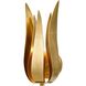 Broche 1 Light 8 inch Antique Gold Sconce Wall Light