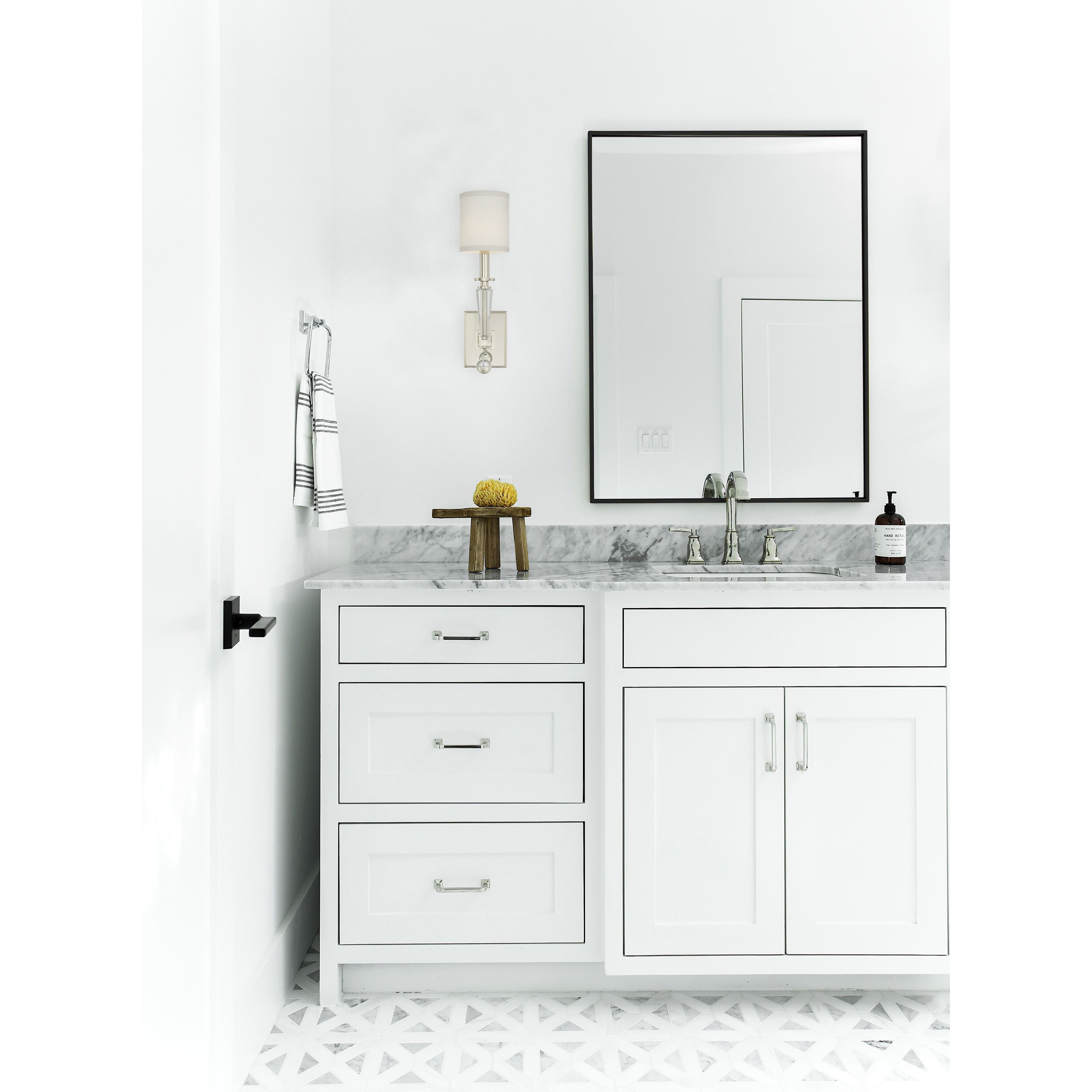 Paxton Sconce Wall Light in Polished Nickel